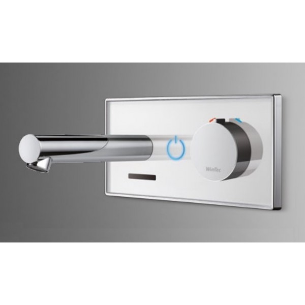 Baterie de perete pentru lavoar Wimtec Ocean W7 cu senzor si mixer Wimtec